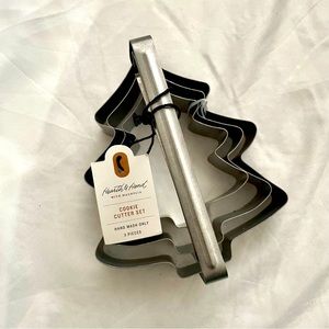 Hearth & Hand Christmas Tree Metal Cookie Cutter Set of 3 New NWT